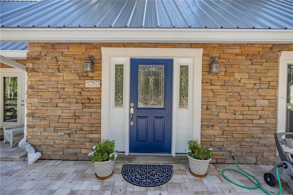 front patio off den