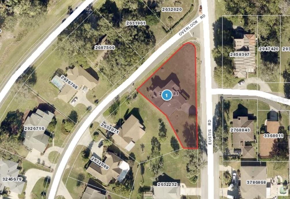 GIS map showing approximate property lines