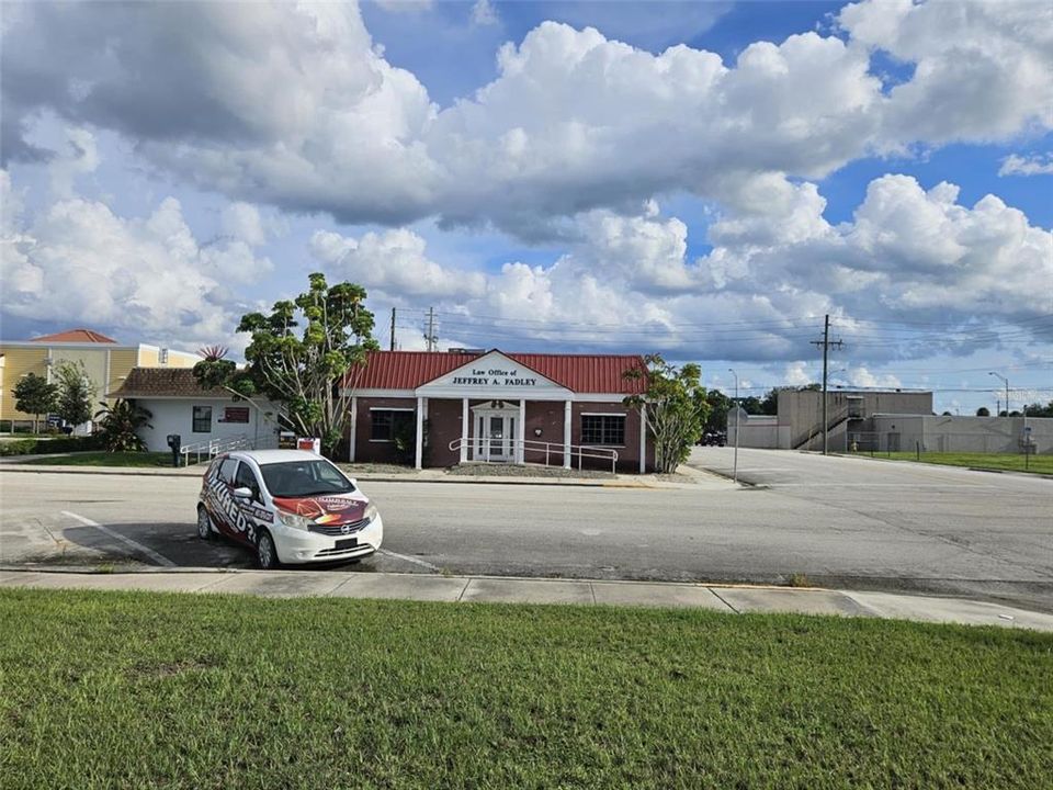 Front road view from north looking south