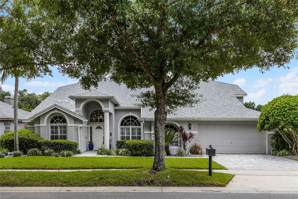 Paved driveway & walkway leading to your new home