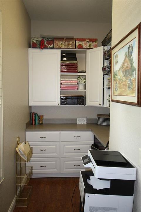 Craft room off of laundry room