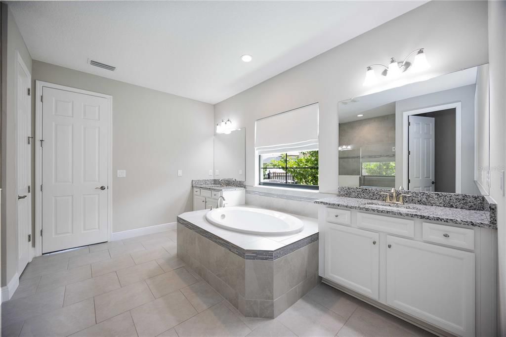 Primary Bathroom. Tub and Shower