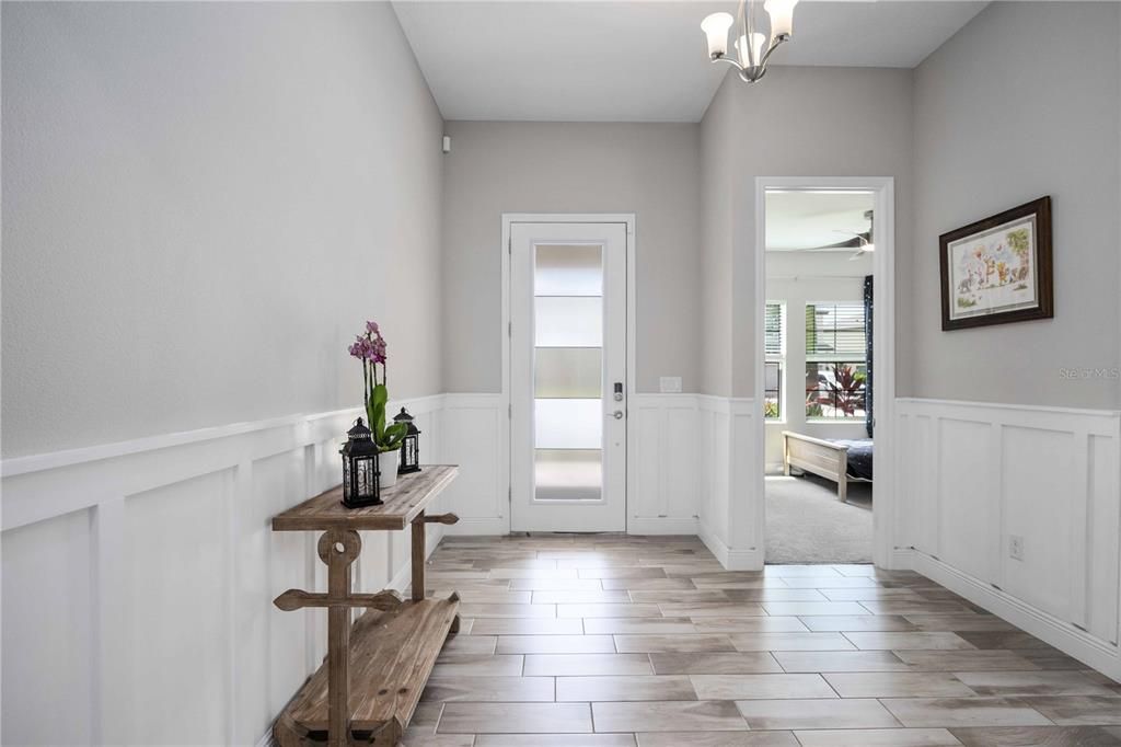 Entry Way with glass door