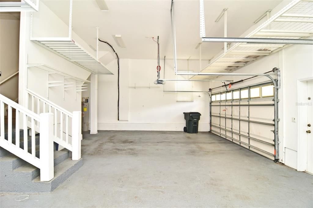 3 Car Garage-Stairs to Main Home and Apartment Stairway Entry