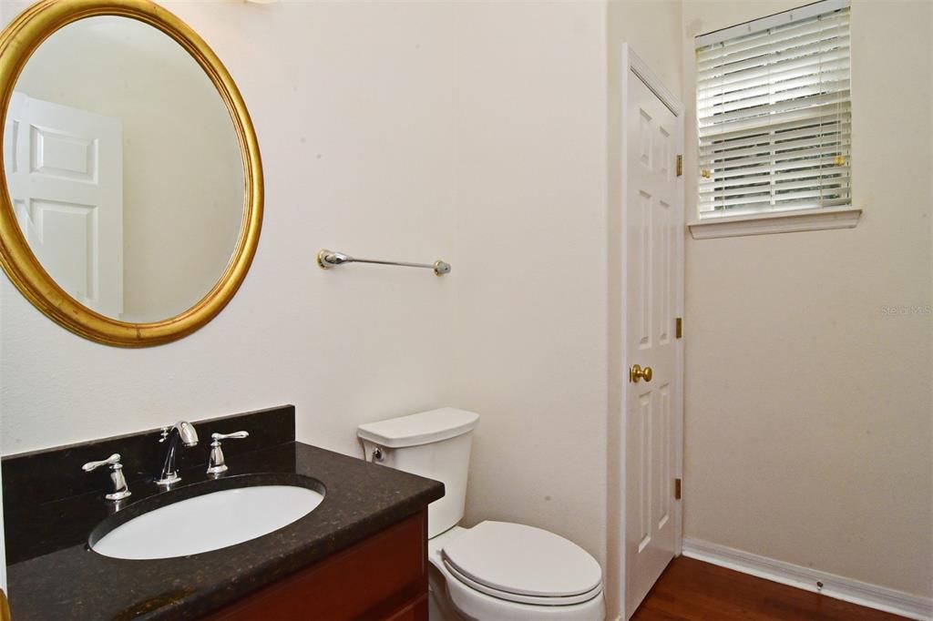 Half Bath on First Floor Near Front Entry