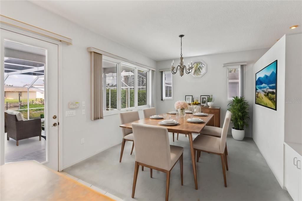 Dining Room virtually staged