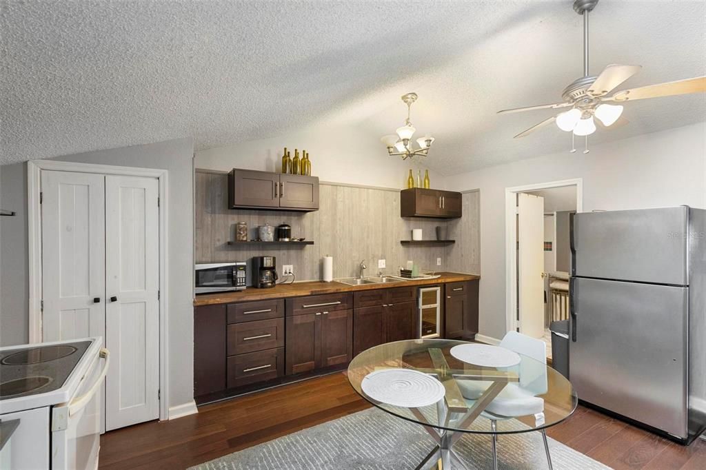 Garage apt kitchen area