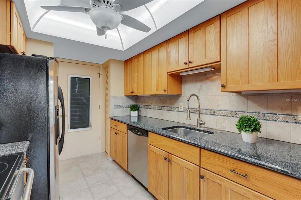 Pantry closet & door to garage~