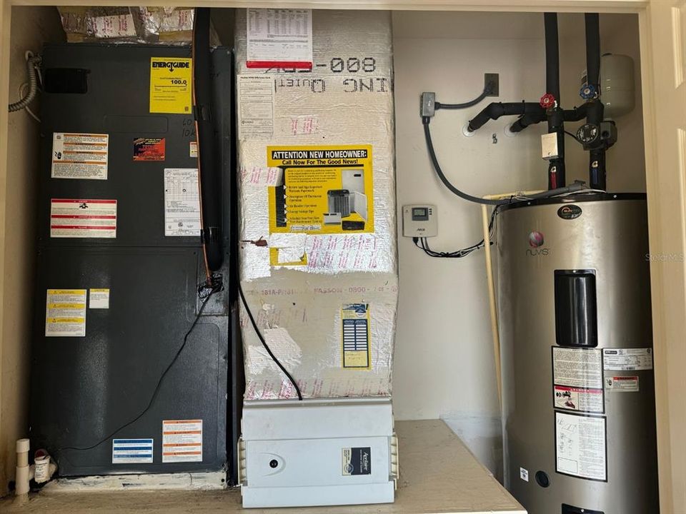 A/C unit and water heater