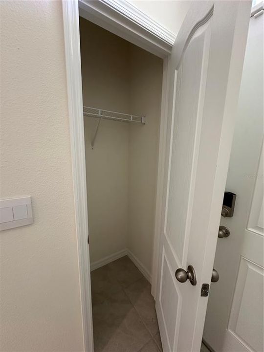 Front Closet Interior