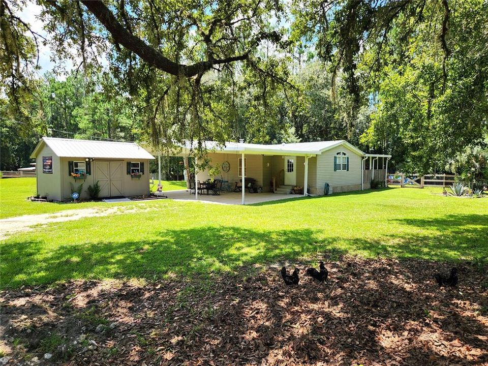 Covered Carport & Patio