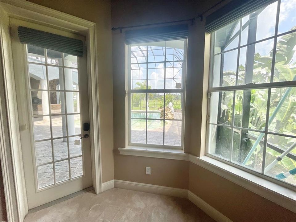 primary/master bedroom pool view/entrance