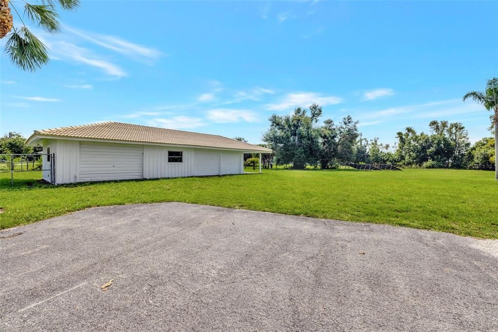 This 1,440 SF  building could be a 3-car garage, workshop, or barn, or any combination