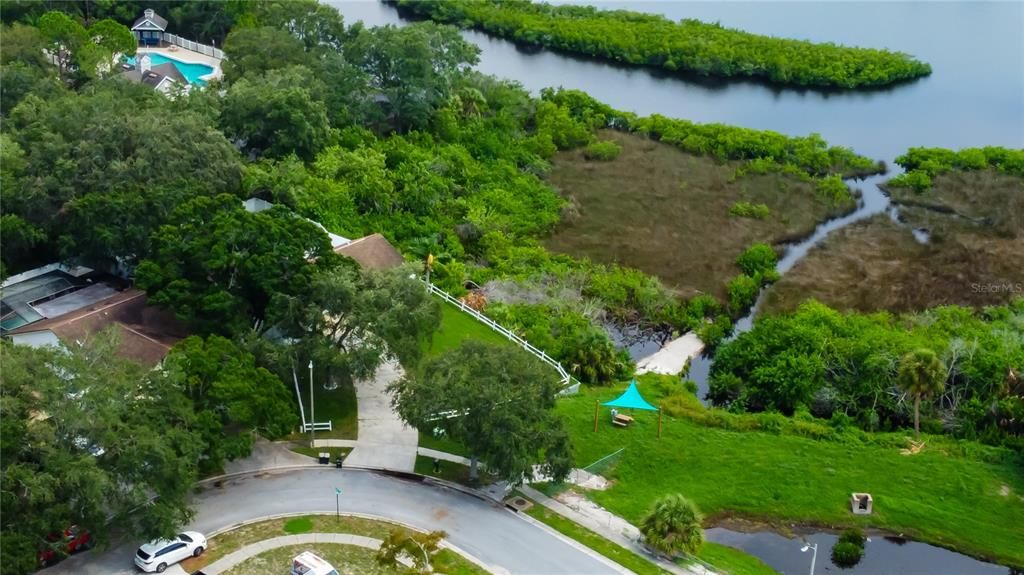 SE Corner of Community Features a Push Off Point for Kayaks into the Meandering Canals/Bayous.. Into the Anclote, then the GULF of Mexico!