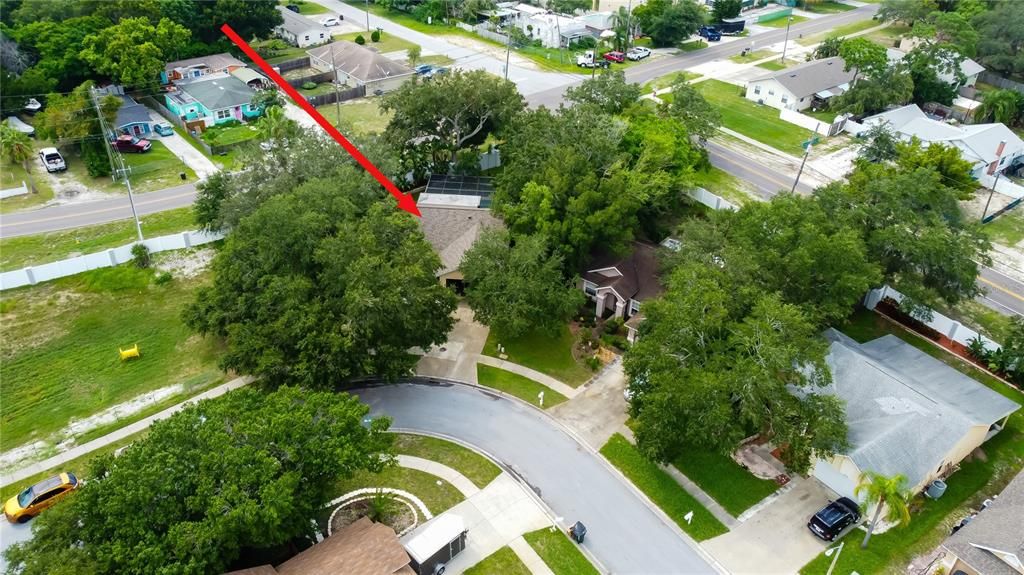 Exterior Corner Lot. Pie Shaped, .27 Acres.. Valueable Land in Pinellas County and the Home is Beautiful Too..