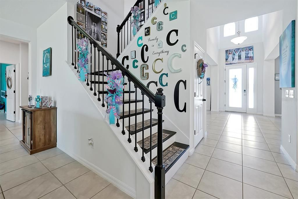 Staircase with hardwood