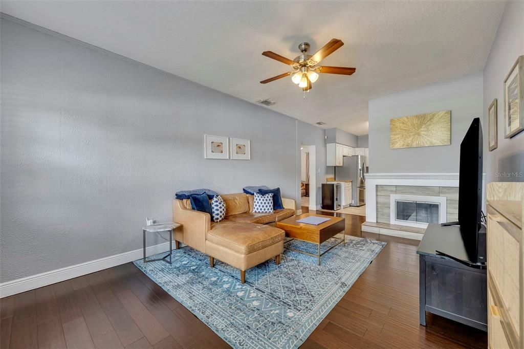 Living Room with Fireplace