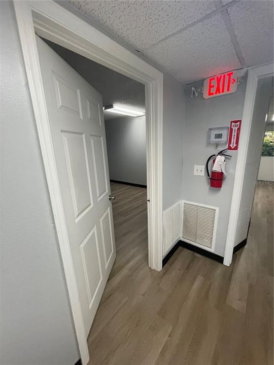 Each office suite has it's own entrance