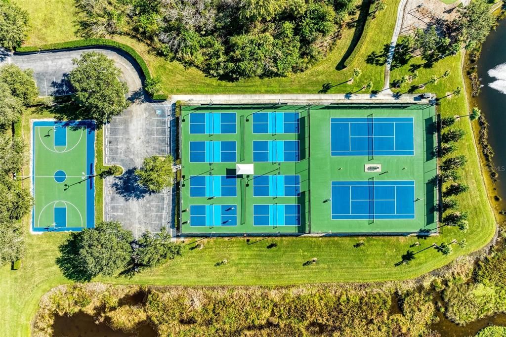 Full basketball court (left) as well.