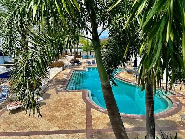 ELEGANT POOL AREA WITH OUTDOOR BAR