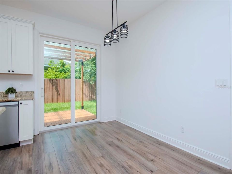 Dining Room with view to backyard