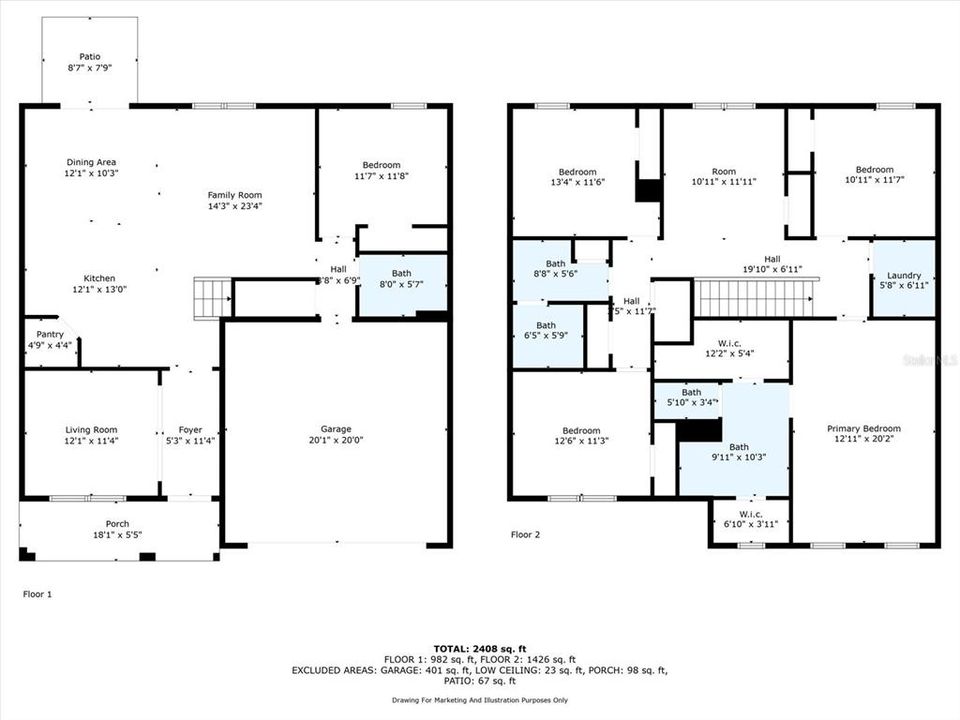 Active With Contract: $372,900 (5 beds, 3 baths, 2641 Square Feet)