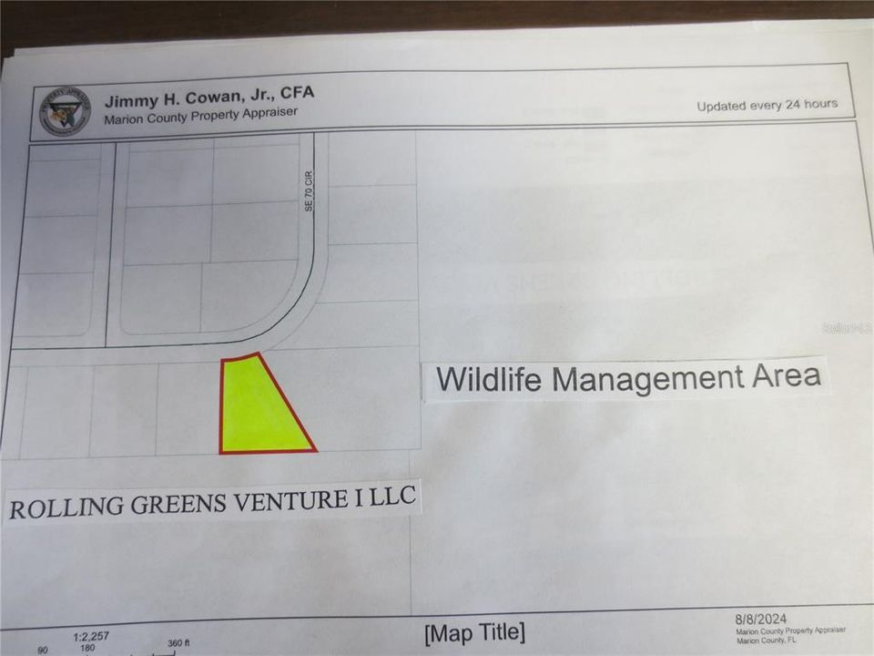 Lot location Plat map