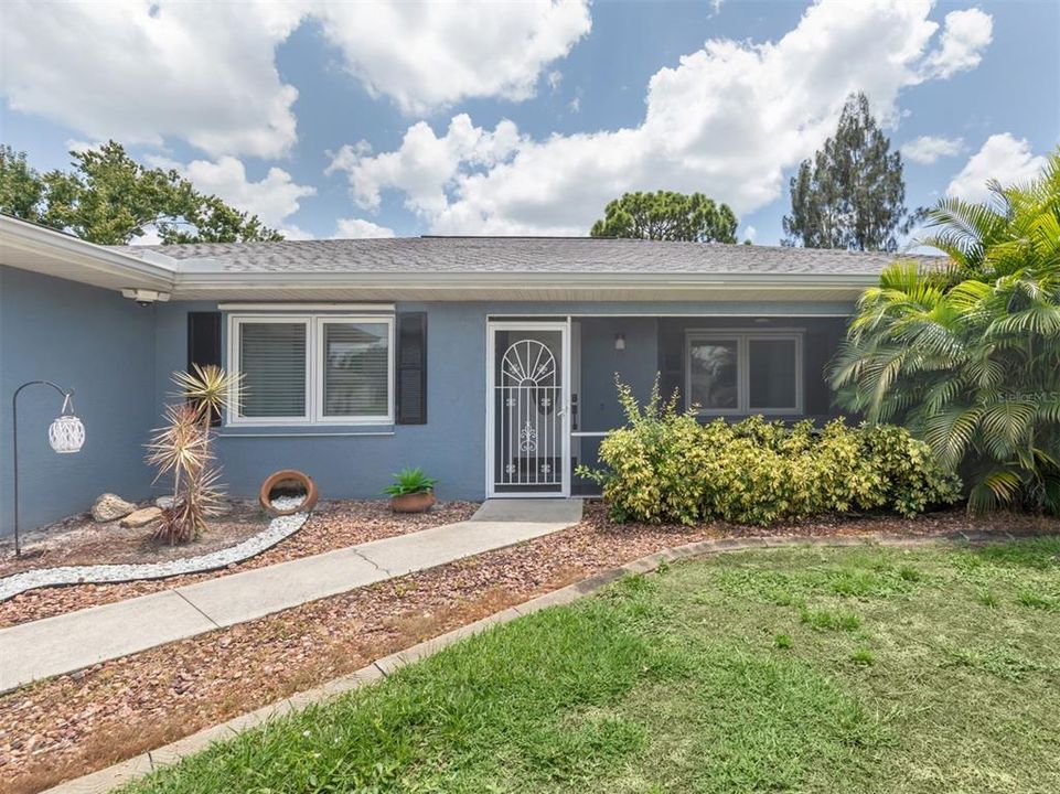 Enclosed front entry with porch