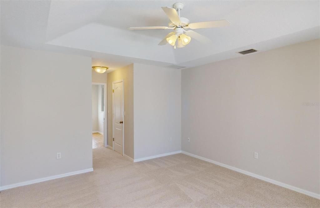 Looking toward the hallway to closets.