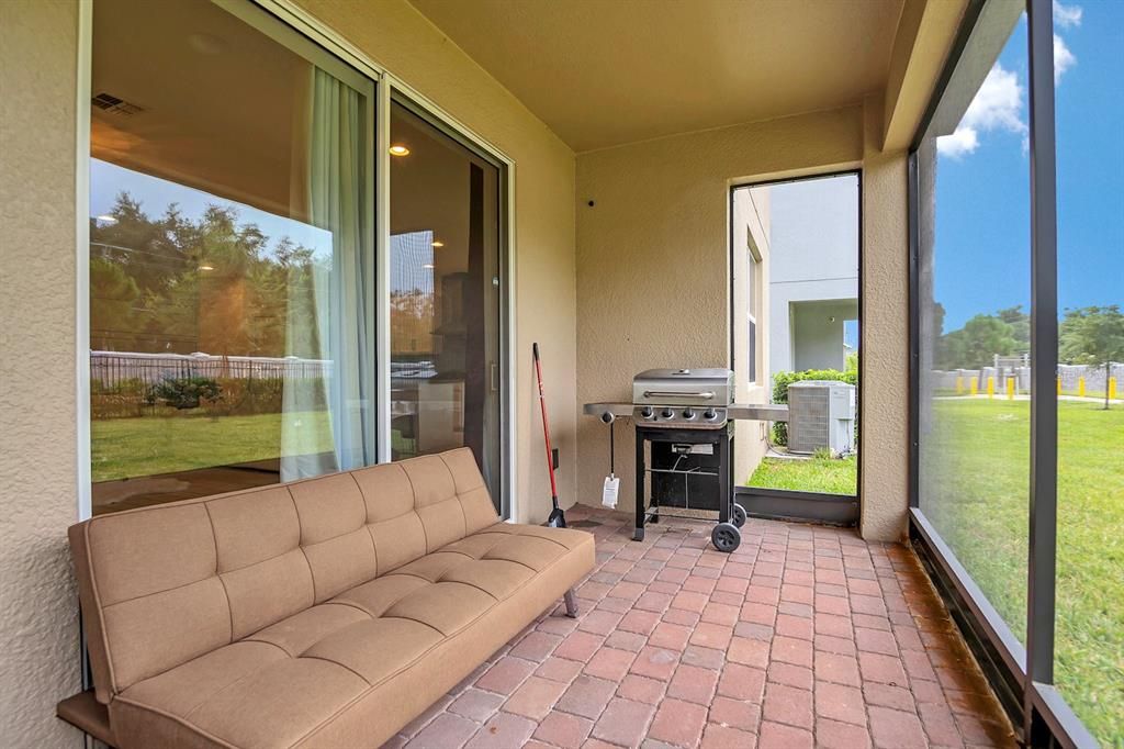 Covered and Screened Back Porch