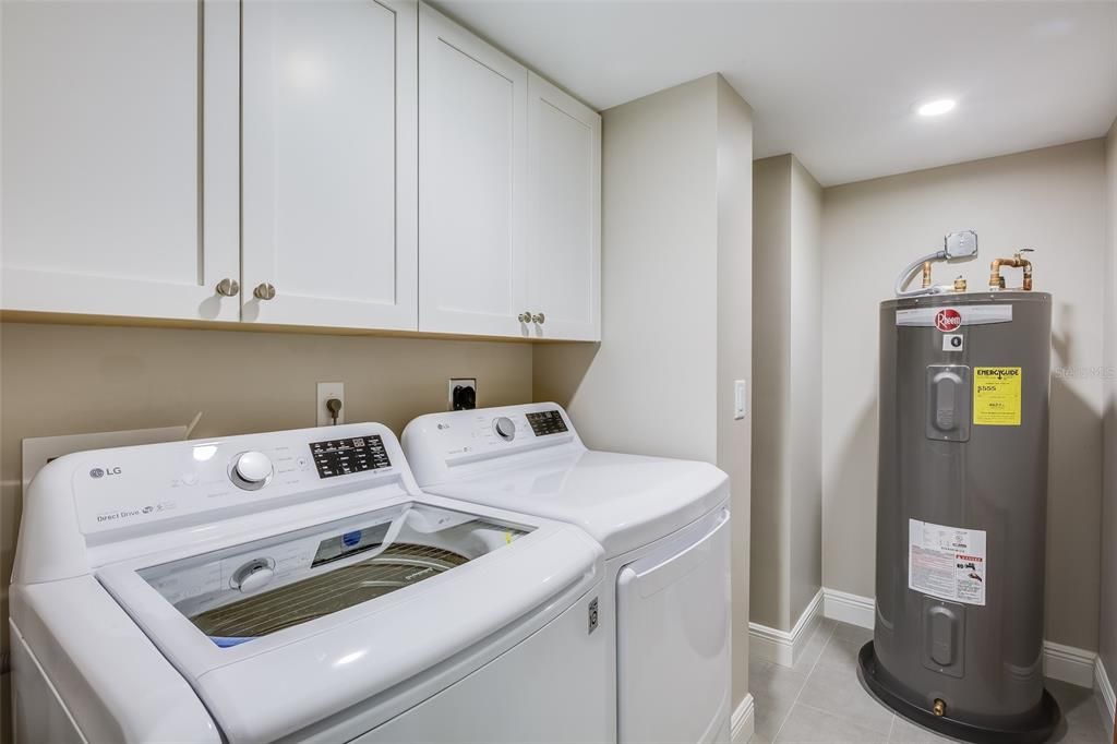 Spacious inside washer and dryer