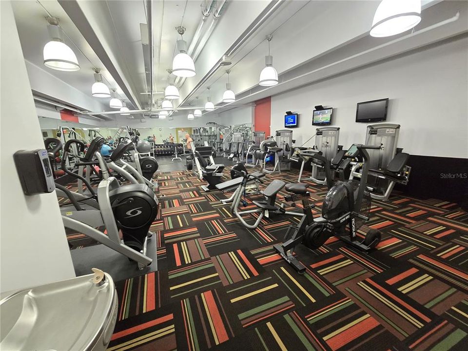 Fitness Center ground floor near garage area that also has access to Pine Street.