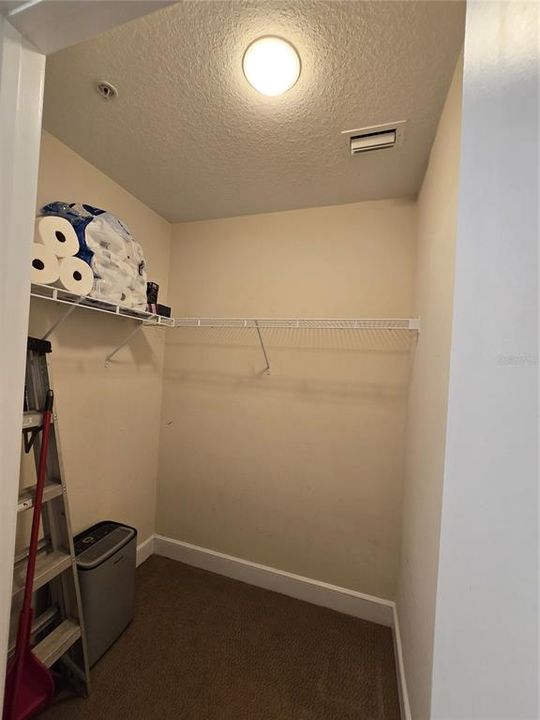 Walk in Closet from the bathroom.