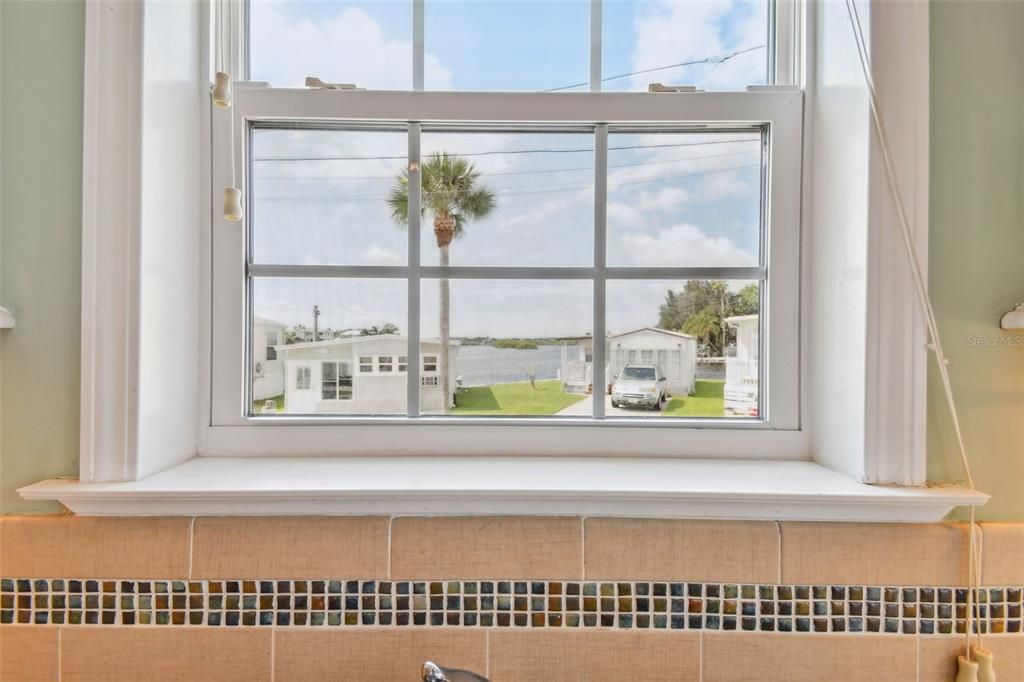 Kitchen Window overlooking the Water