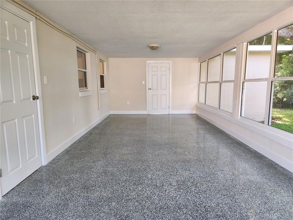 Florida room facing primary bedroom