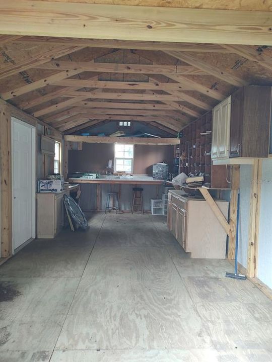 INSIDE OF THE SHED