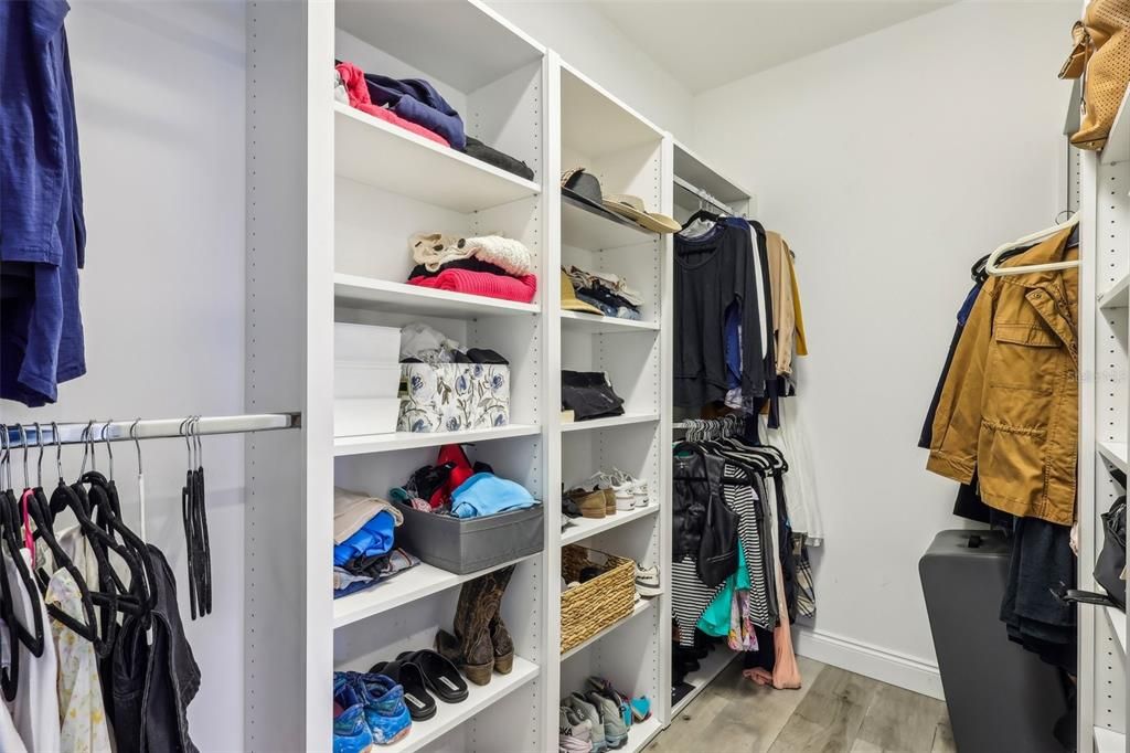 One of Two Walk In Closets