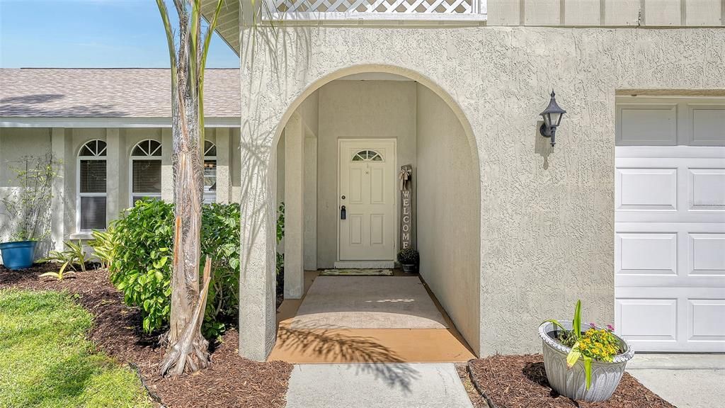 Covered Entrance to Front Door