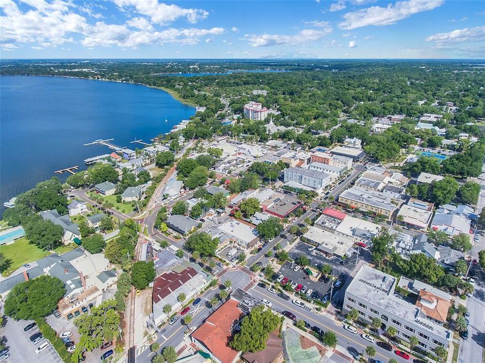 Downtown Mount Dora on the Harris Chain of Lakes