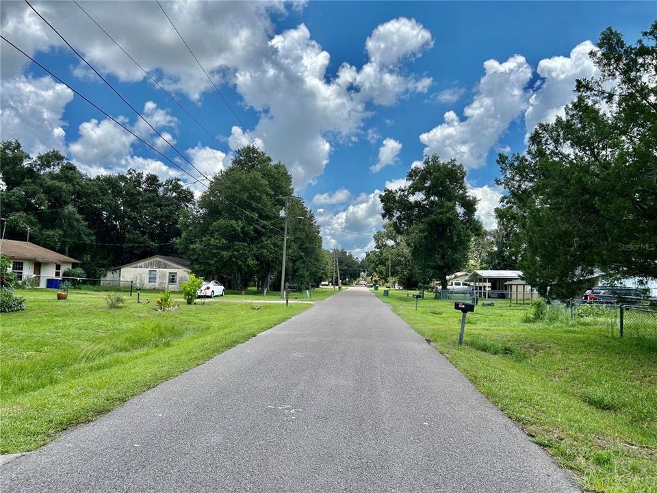 Elm Street facing north