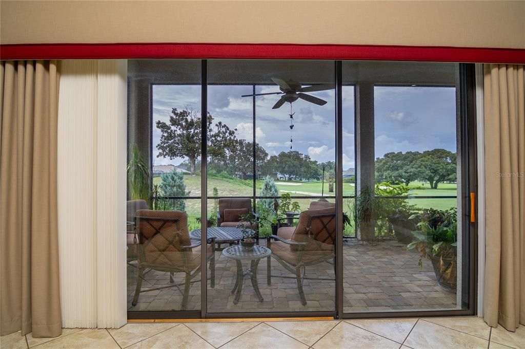 Pavered Lanai Overlooking 17th Fairway