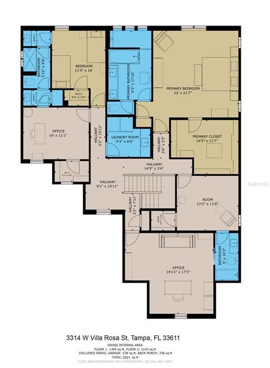 2nd level floor plan