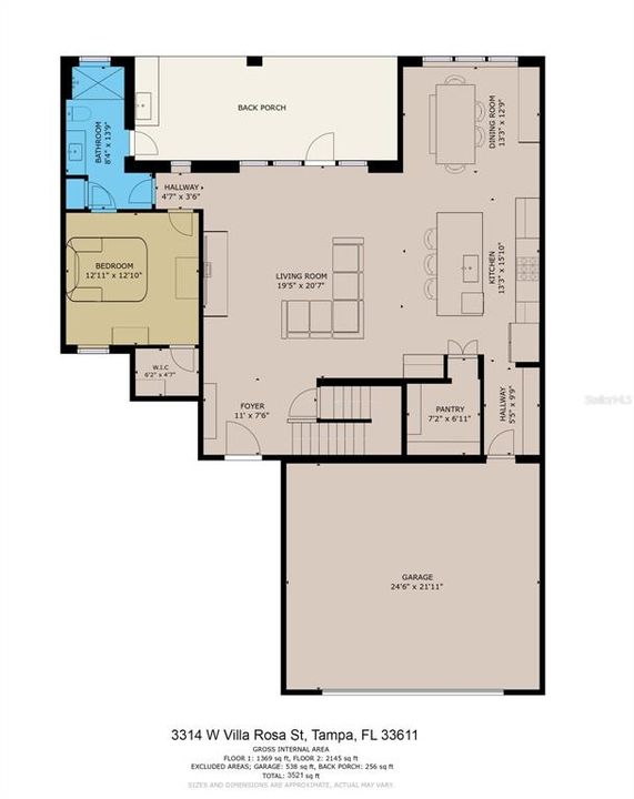 1st level floor plan