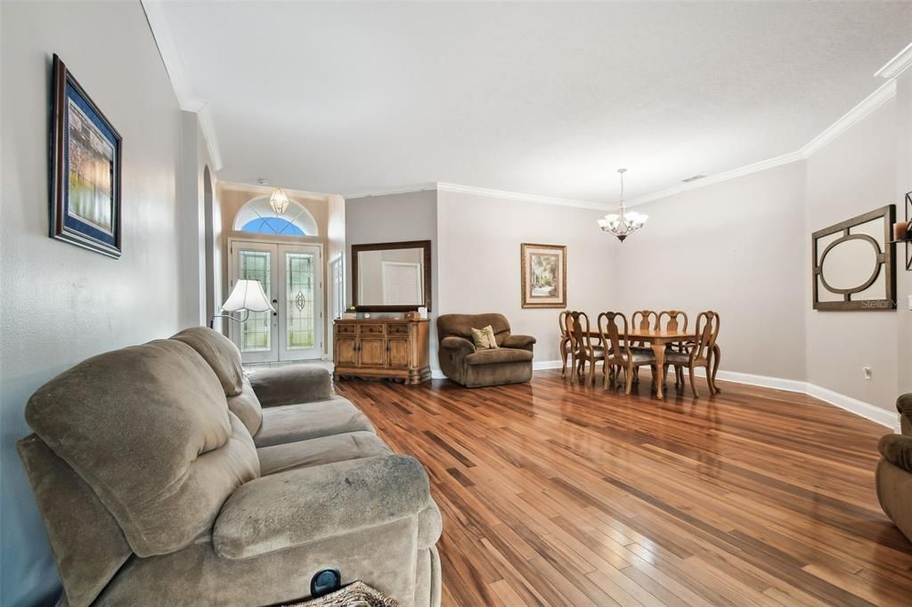 Living room and formal dinning