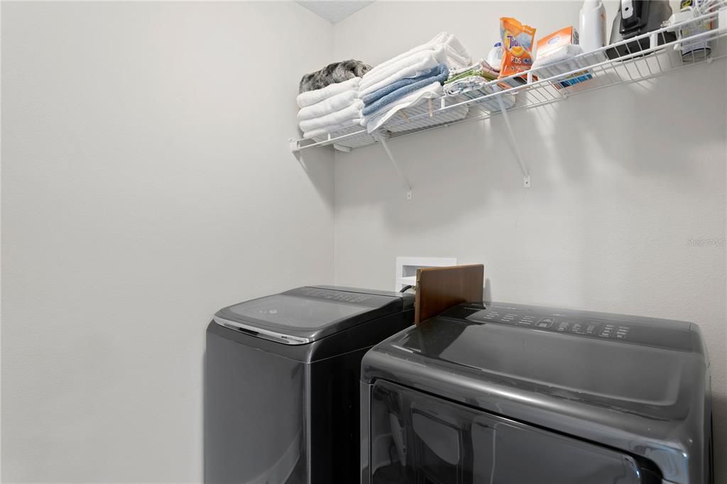 Laundry on 2nd level