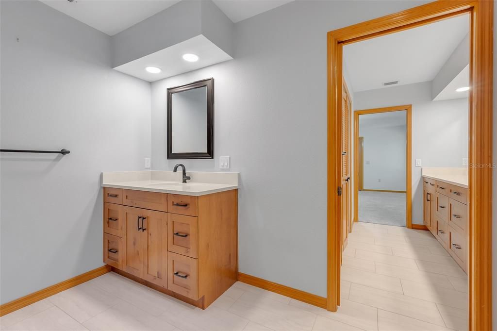 Master Bathroom second zinc