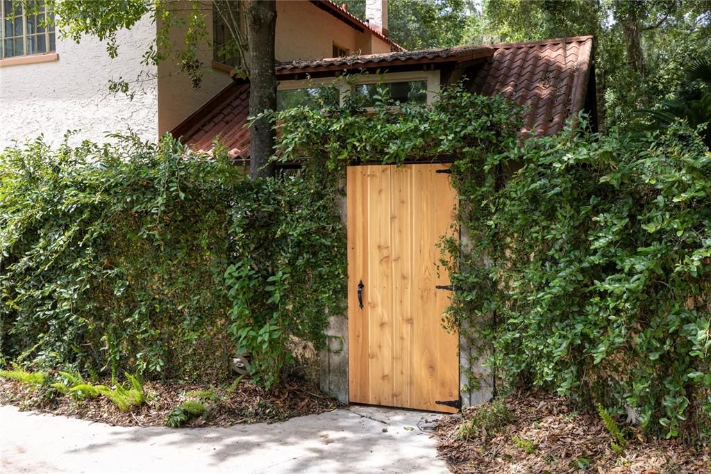 Entry to private courtyard off 1996 Kitchen addition