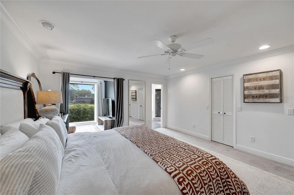 Main Bedroom with Vistas over the golf course