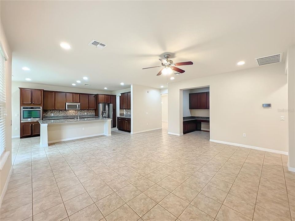 Spacious family room