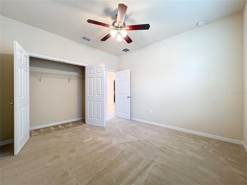 Bedroom #4 with ceiling fan